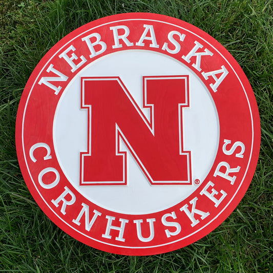 Nebraska Cornhuskers Wood Wall Plaque