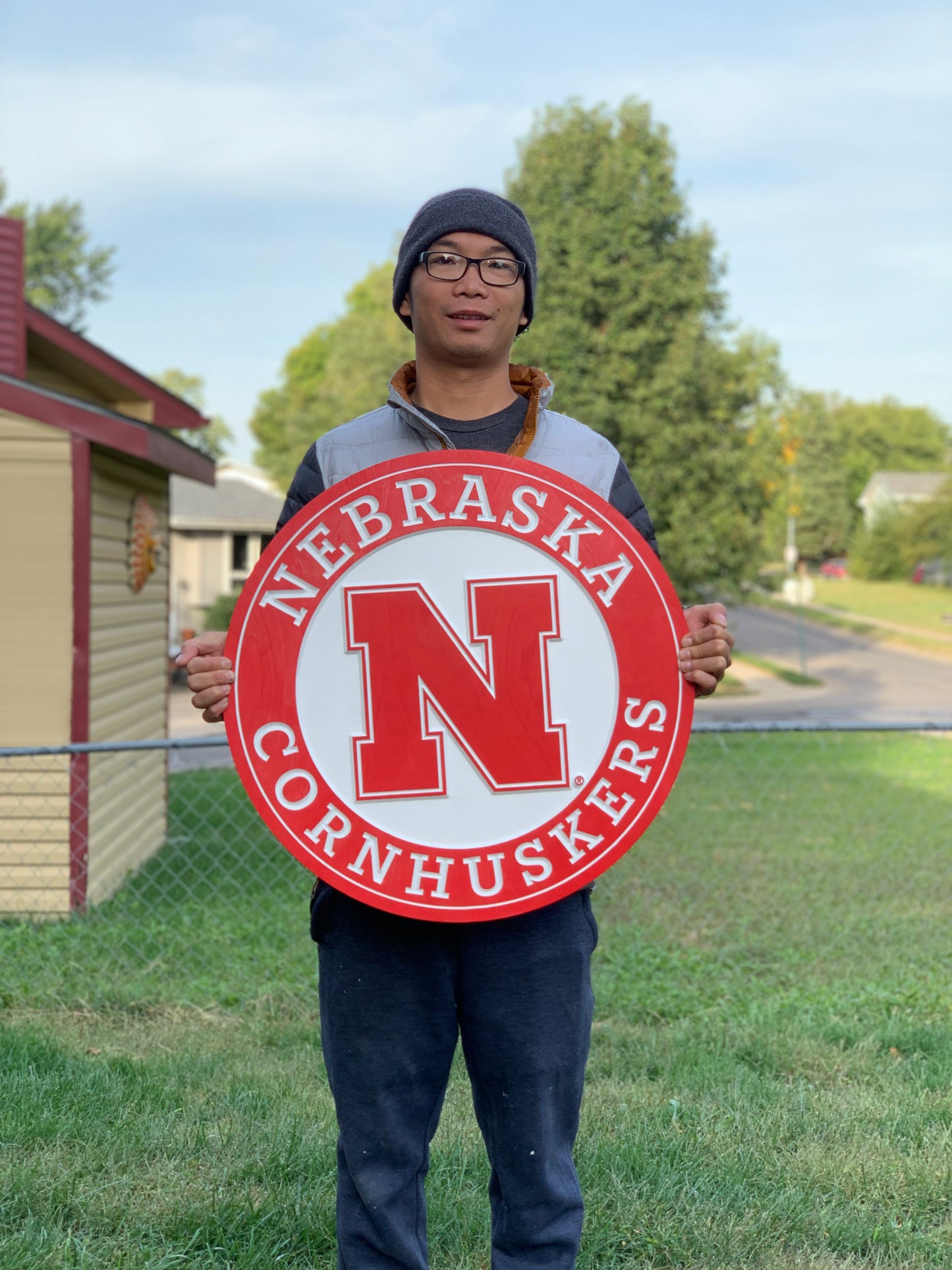 Nebraska Cornhuskers Wood Wall Plaque